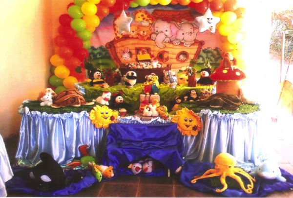 Decoração arca de Noé para 100 convidados